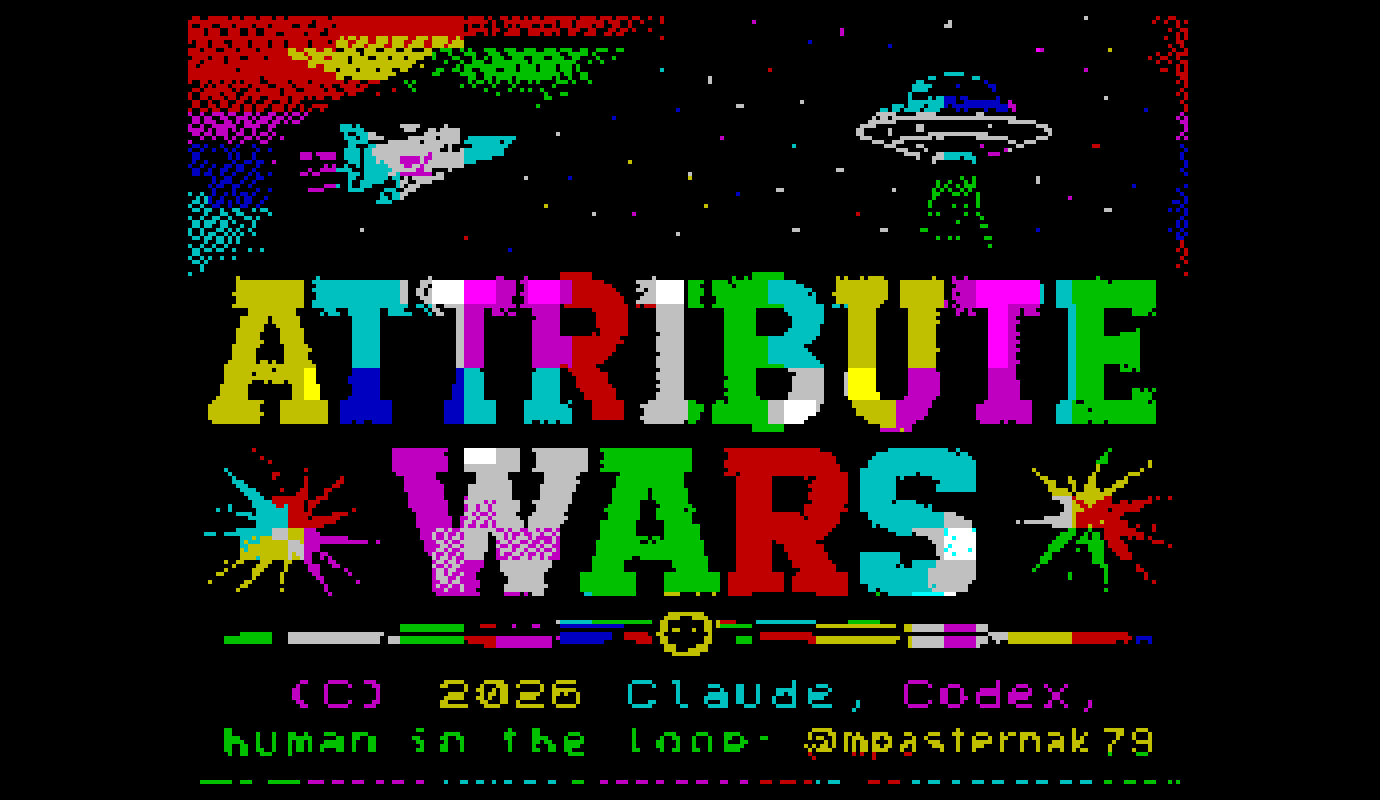 Attribute Wars for ZX Spectrum: A Multi-Directional Shooter with